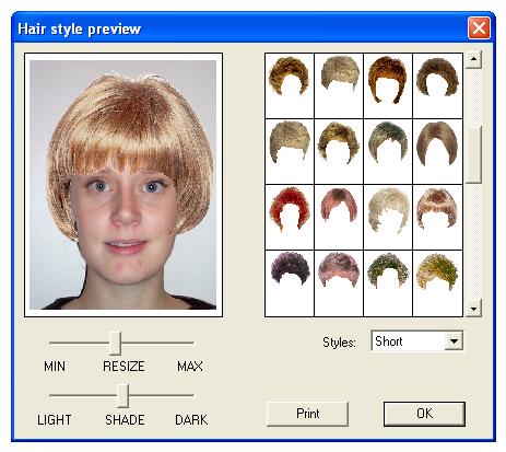 custom hair style software