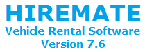 HireMate car rental software version 7.6